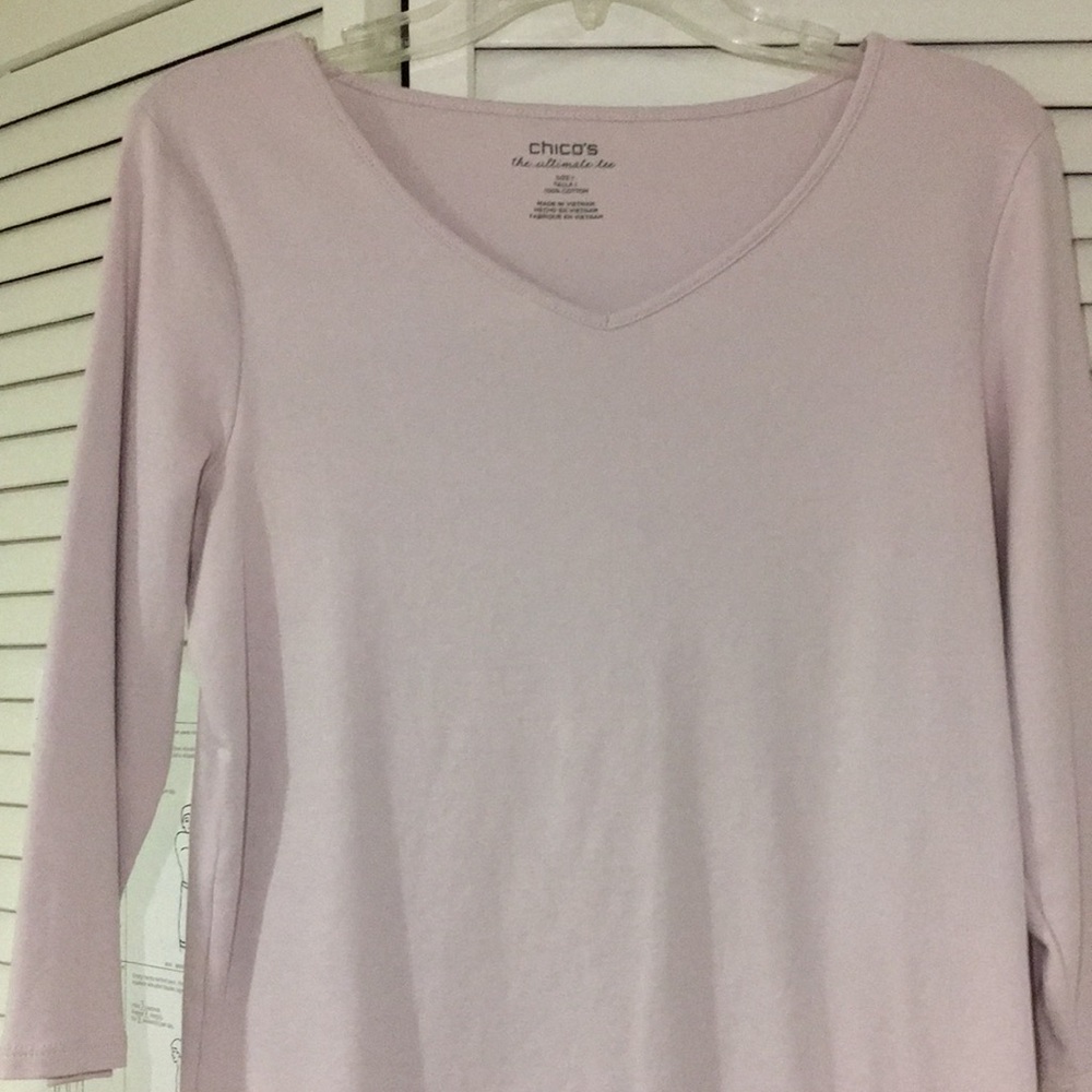 Chico’s “the ultimate tee” 3/4 sleeve
